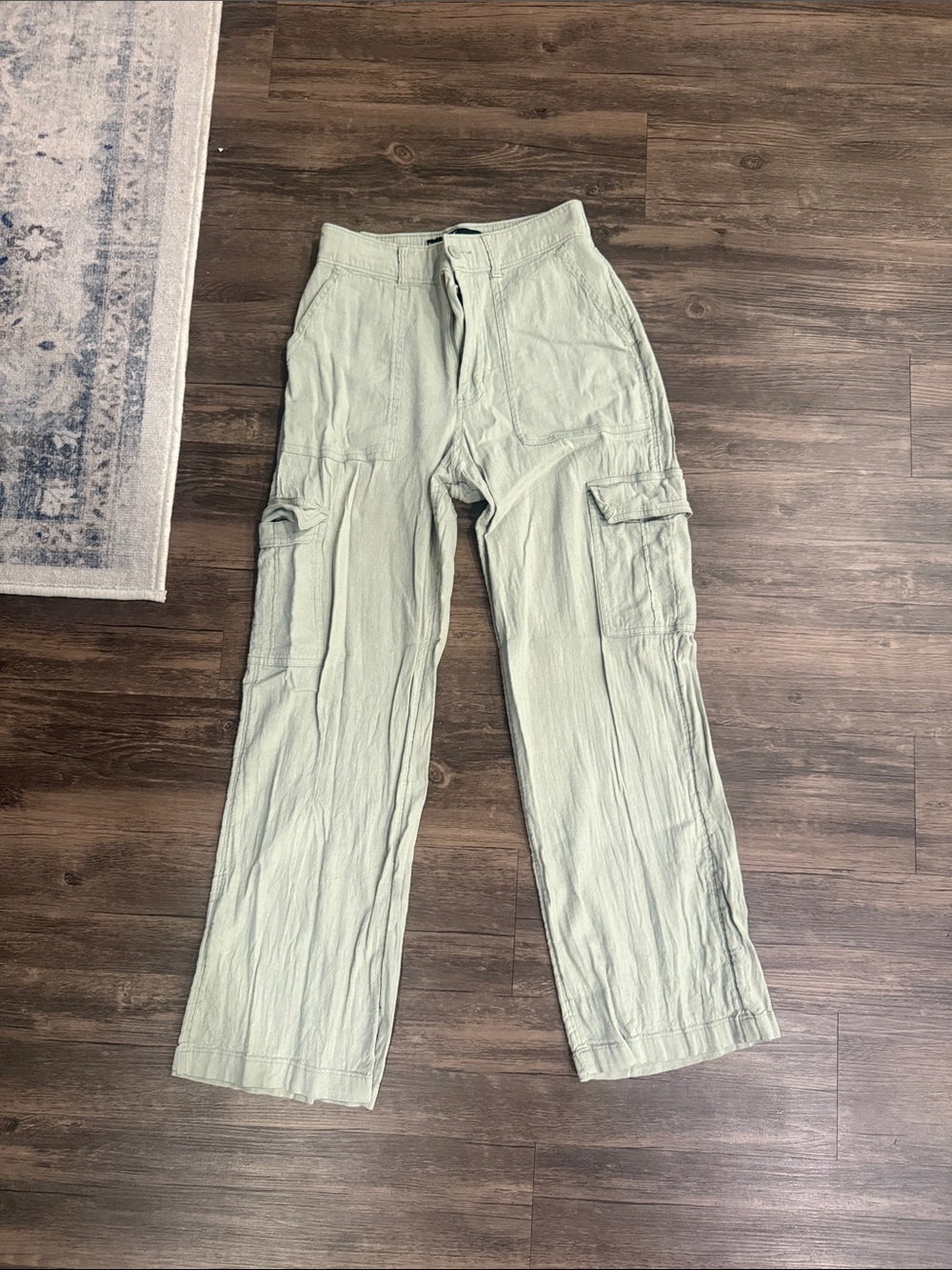 Baggy linen pants